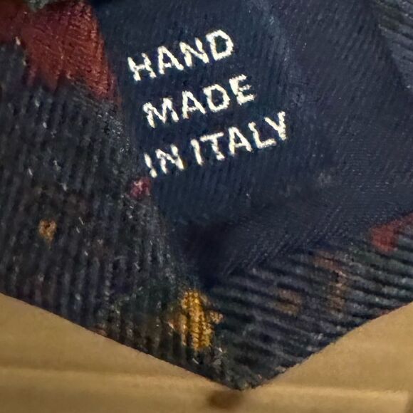 Polo Ralph Lauren Handmade In Italy Silk Paisley Print Tie - Picture 3 of 8